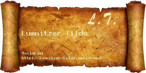 Lumnitzer Tilda névjegykártya