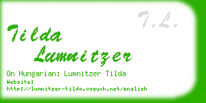 tilda lumnitzer business card